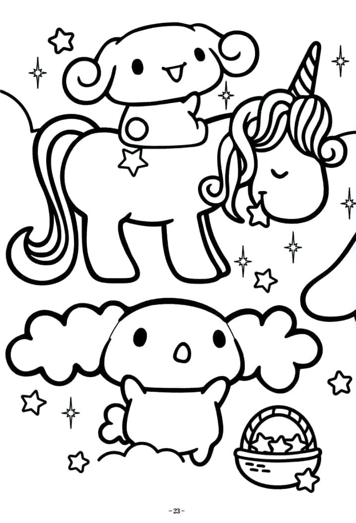 Cinnamoroll Với Kỳ Lân