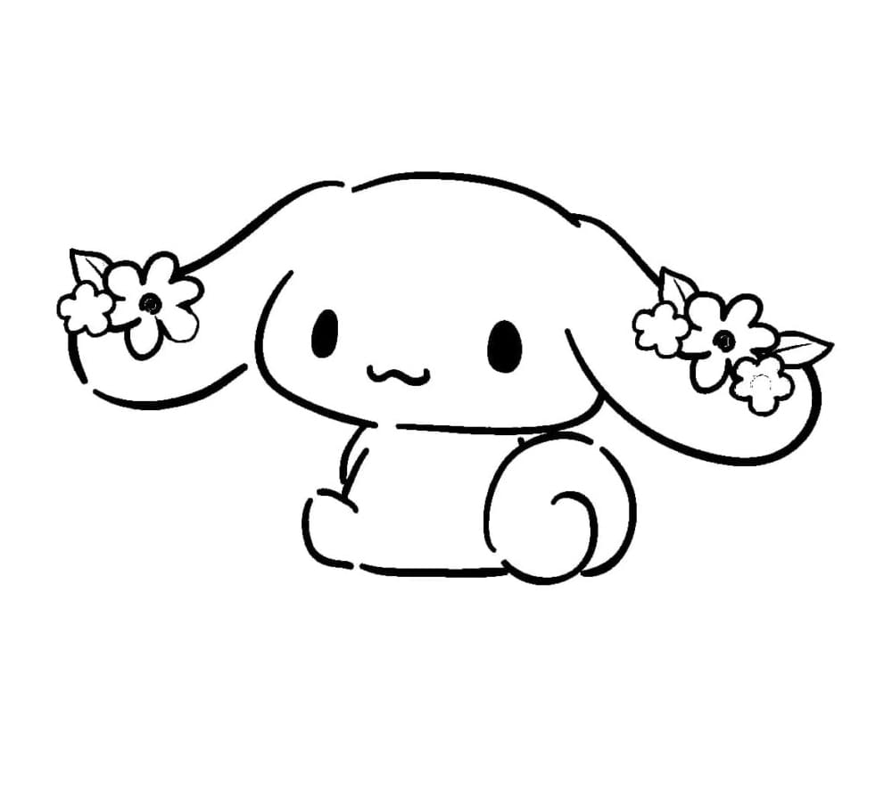 Cinnamoroll Với Hoa