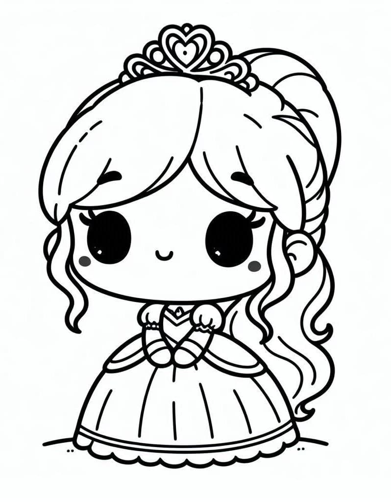 Công Chúa Chibi Đơn Giản