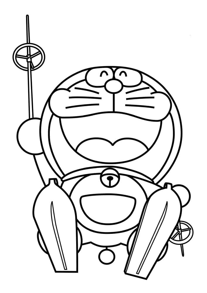 Doremon Trượt Tuyết