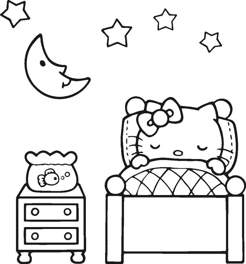 Hello Kitty Đang Ngủ