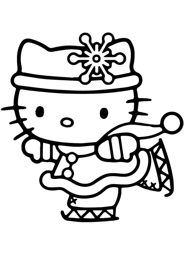 Hello Kitty Trượt Băng