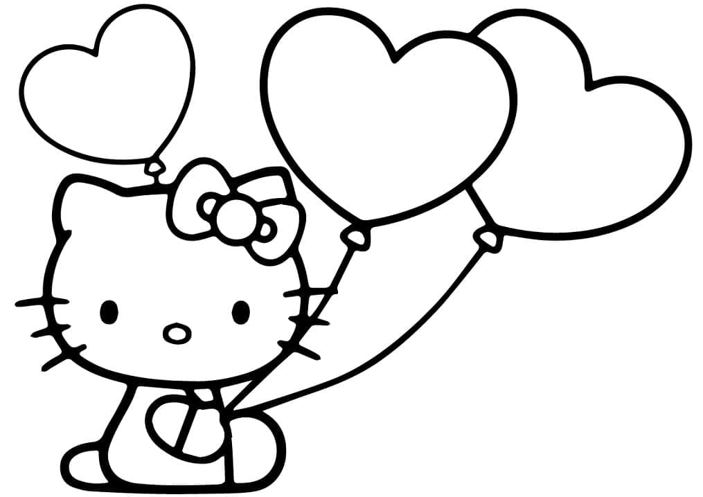 Hello Kitty và Bóng Bay Trái Tim