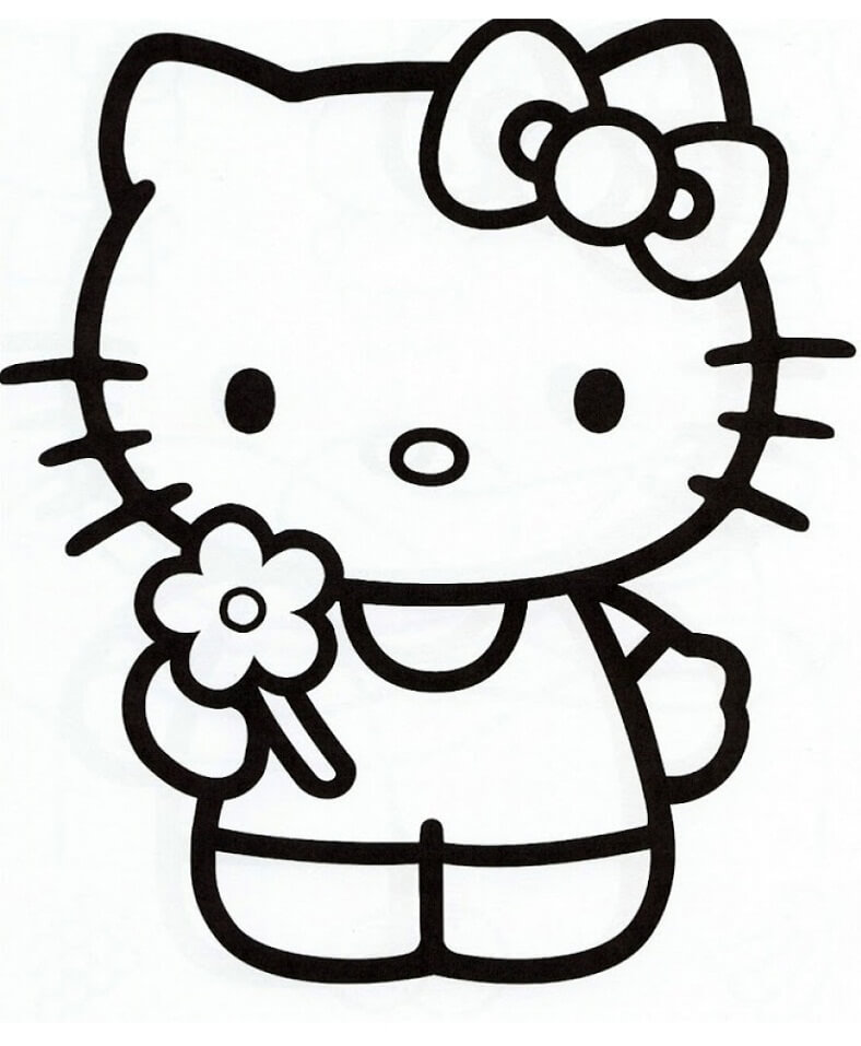 Hello Kitty và Bông Hoa