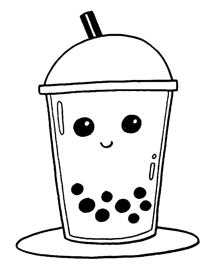 Hình Cốc Trà Sữa Cute