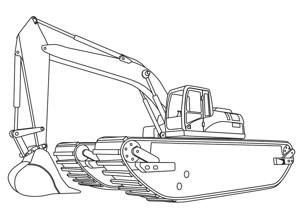 Máy Xúc Lội Nước