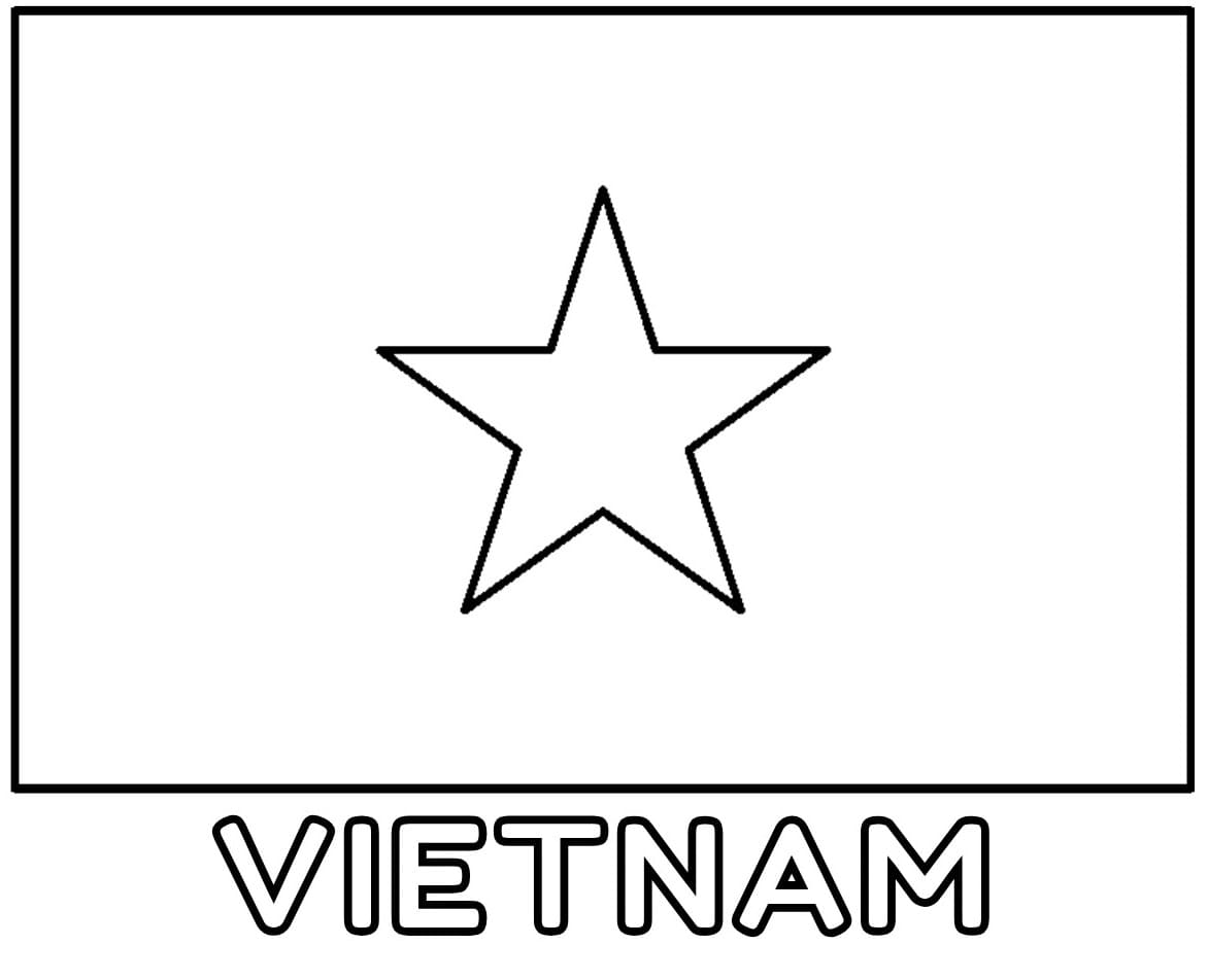 Tô màu Lá Cờ Việt Nam Rất Đẹp
