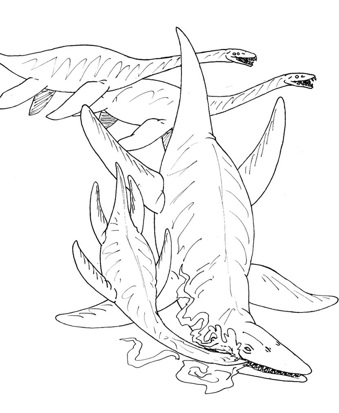 bốn con kronosaurus
