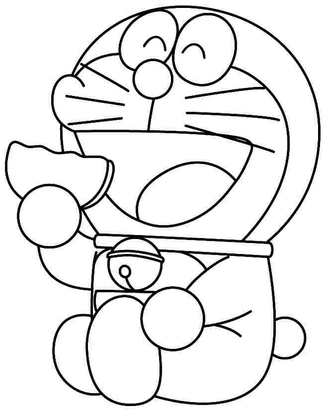 doraemon ăn bánh rán