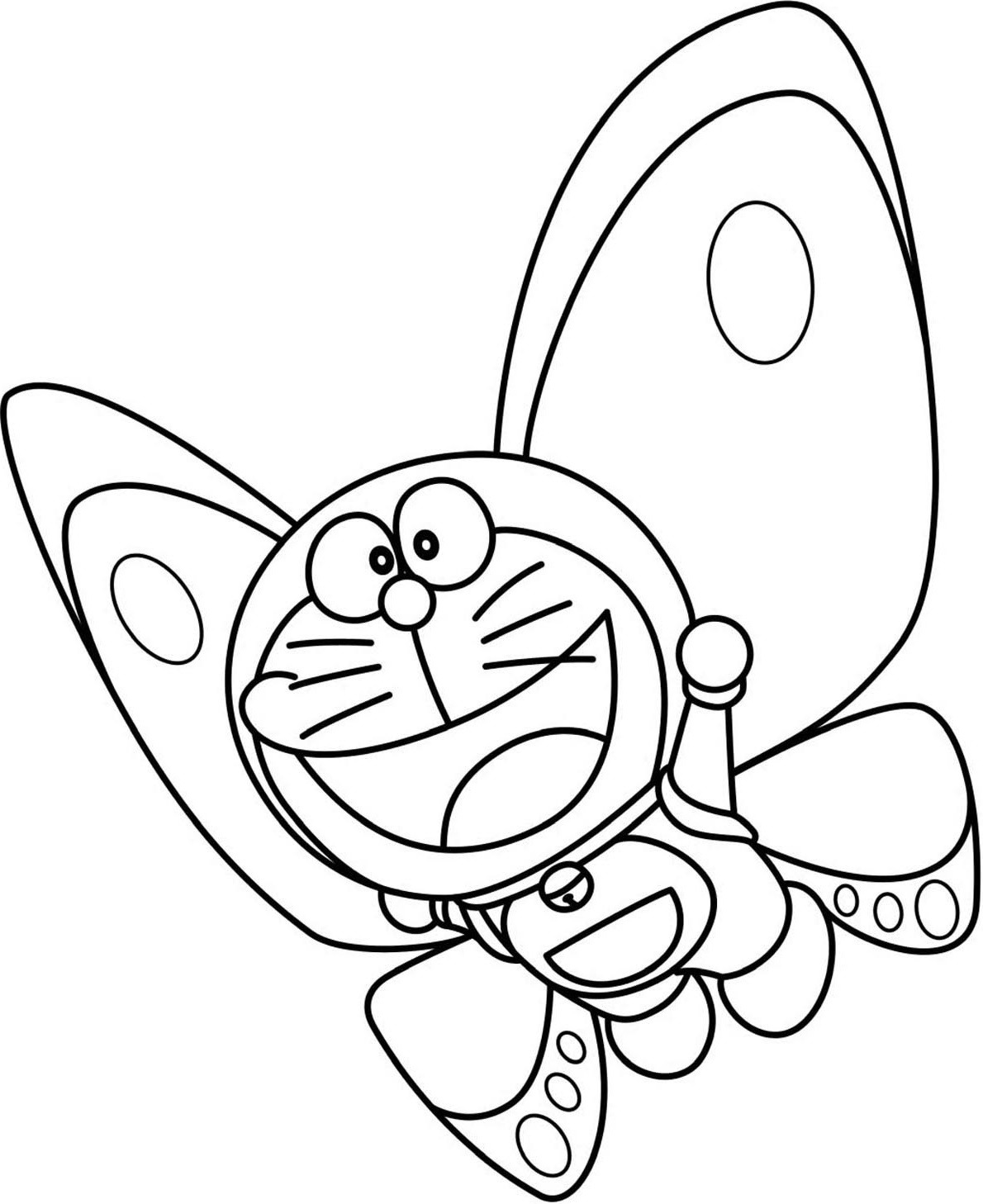 doraemon bay với cánh bướm