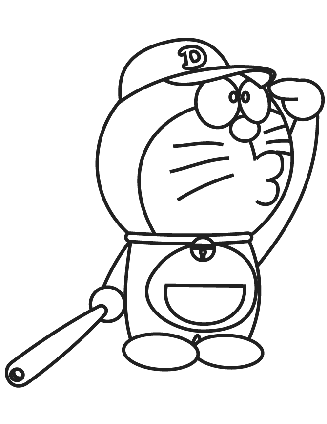 doraemon đánh bóng chày