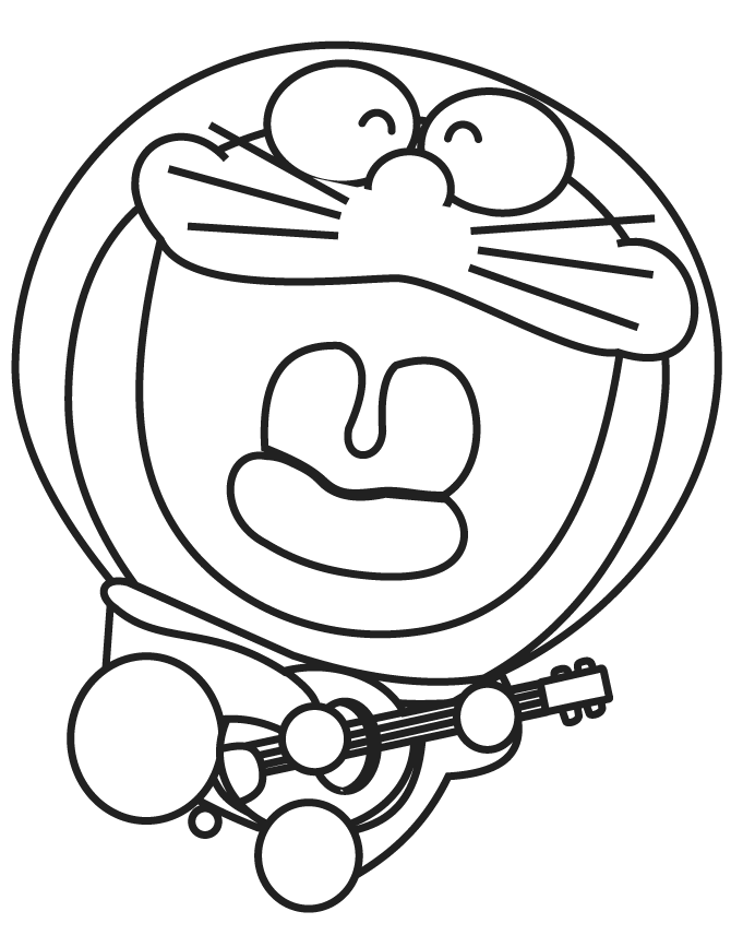 doraemon đánh đàn