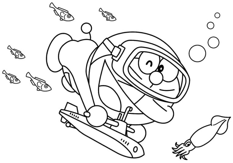 doraemon đi lặn