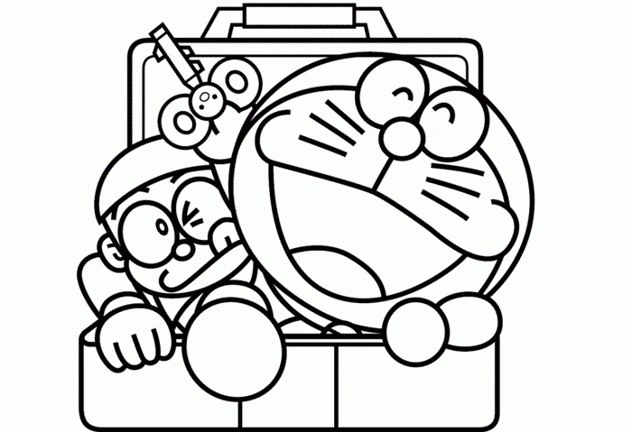 doraemon và nobita trong hộp