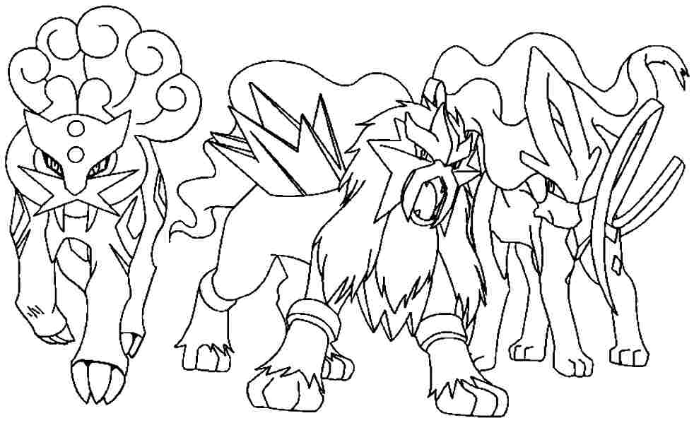 raikou, entei và suicune