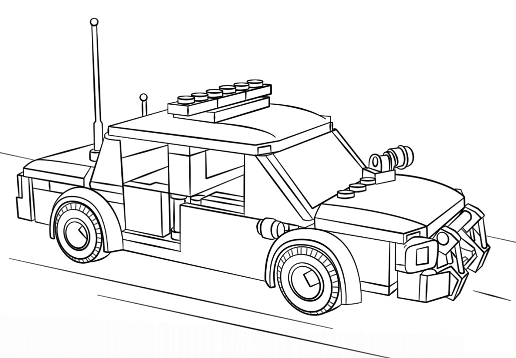 xe cảnh sát lego